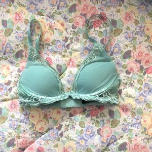 Natori Feather Lace Contour Bra in Seafoam